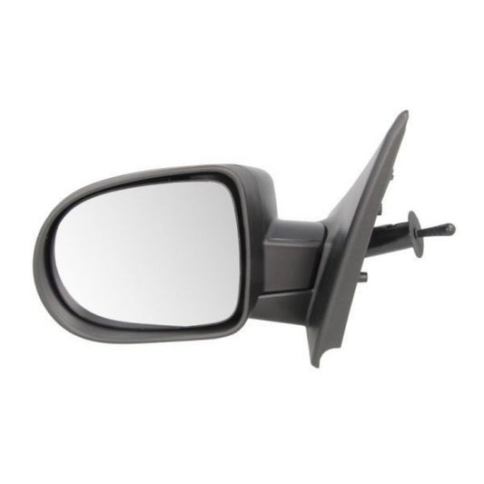 Renault Clio MK3 2009-2013 Black Manual Door Wing Mirror Left Side