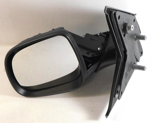 VW Transporter T5 Van 1/2010-> Manual Black Wing Door Mirror Passenger Side N/S