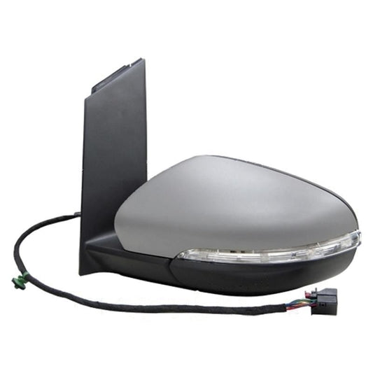 VW Touran Mk2 9/2010- Powerfolding Wing Door Mirror Primed Cover Passenger Side