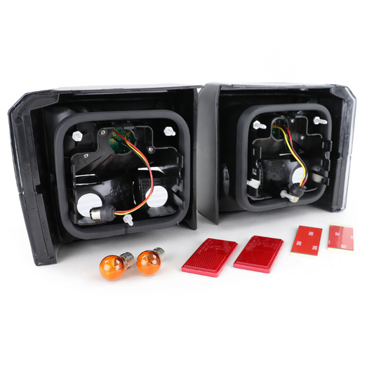 VW Transporter T4 1990-2003 Rear Tail Lights Lamps Smoked Black LED Pair