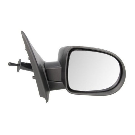 Renault Clio MK3 2009-2013 Black Manual Door Wing Mirror Right Side