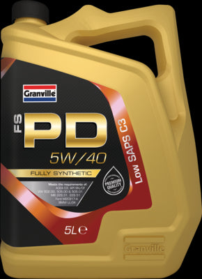 Car Engine Oil Granville FS-PD Diesel C3 SAE 5w40 Fully Synthetic 5L 5 Litre