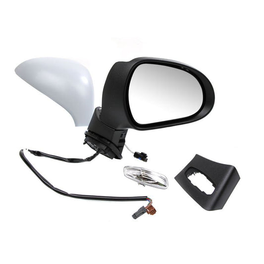 Peugeot 207 2006-2013 Powerfolding Wing Door Mirror Primed Cover Drivers Side