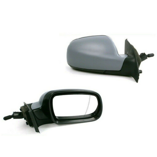 Peugeot 307 2001-2008 Cable Adjust Wing Door Mirror Primed Cover Passenger Side