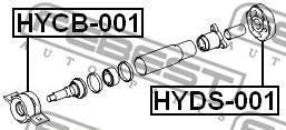 Hyundai H-1/Starex 1997-2007 Propshaft Centre Support Bearing Mount