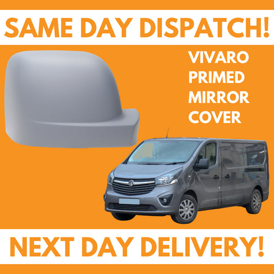 Renault Trafic 2014-2019 Wing Mirror Cover Primed Right Side