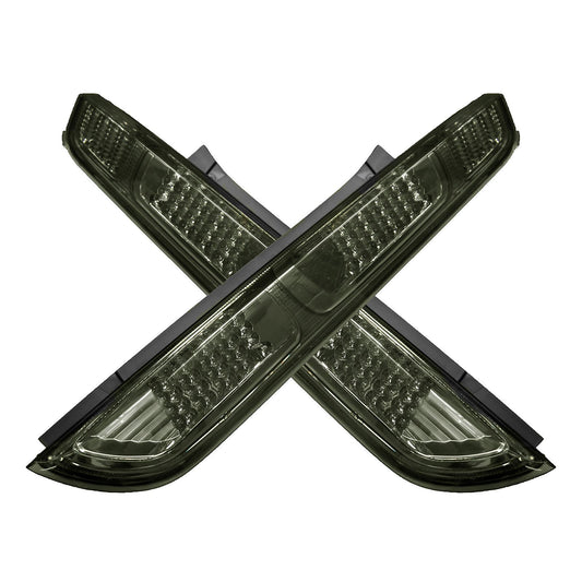 FORD FOCUS MK2 HATCHBACK 2005-5/2008 REAR TAIL LIGHTS SMOKED BLACK LED PAIR