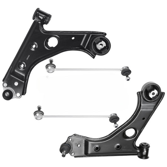 For Vauxhall Corsa D 2006-2015 Front Lower Wishbones Arms and Drop Links Pair