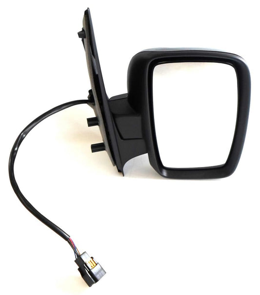 Peugeot Expert 2007-> Electric Single Glass Black Wing Door Mirror Drivers Side