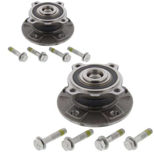 For BMW 7 Series E65, E66, E67 2002-2008 Front Hub Wheel Bearing Kits Pair