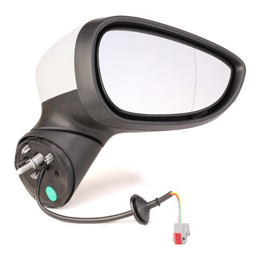 Ford Fiesta Mk7 2013-2018 Electric Wing Door Mirror Primed Cover Drivers Side