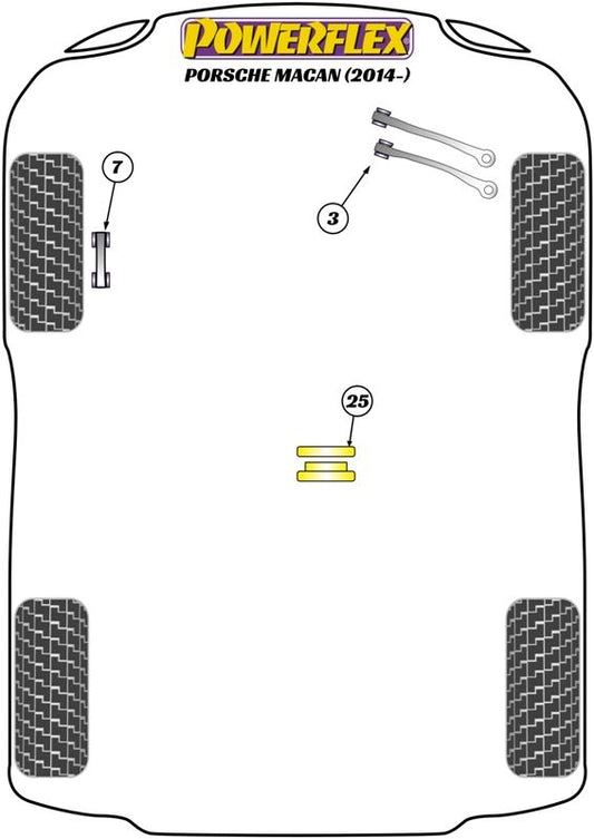 Porsche Macan (2014 on) Front Anti Roll Bar Link Bush 10mm