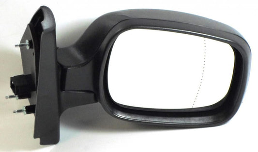 Renault Kangoo Van 2003-2008 Electric Wing Door Mirror Black Cover Drivers Side