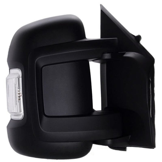 Peugeot Boxer Van 2006-2017 Manual Short Arm Black Wing Door Mirror Drivers Side