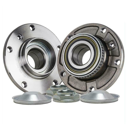 For BMW 5 Series E34 1988-1996 Front Hub Wheel Bearing Kits Pair Inc ABS Ring