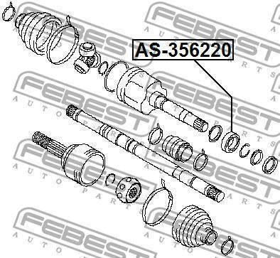 Nissan NV200 2010-2018 Front Driveshaft Intermediate Support Bearing