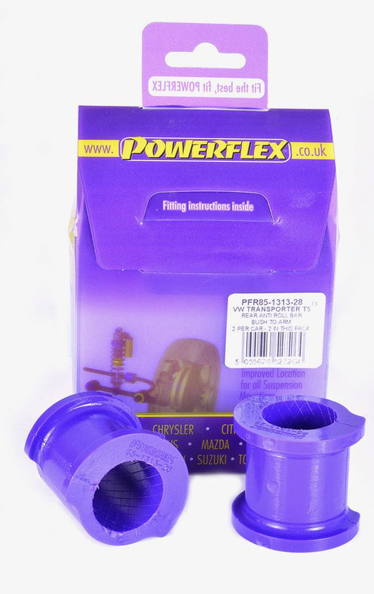 VW T6 Transporter 2015- PowerFlex Rear Anti Roll Bar Bush to Arm 28mm