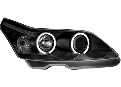 CITROEN C4 2004-2008 BLACK ANGEL EYES HEADLIGHTS PAIR