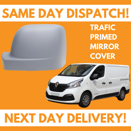 Renault Trafic 2014-2019 Wing Mirror Cover Primed Left Side