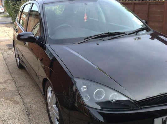 FORD FOCUS MK1 2001-2004 BLACK ANGEL EYES HEADLIGHTS PAIR