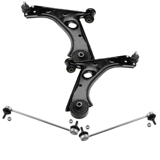 For Fiat Fiorino 2008-2015 Front Lower Wishbones Arms and Drop Links Pair