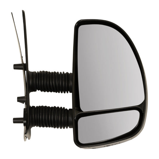 Fiat Ducato 1998-2006 Long Arm Manual Black Wing Door Mirror Drivers Side Right