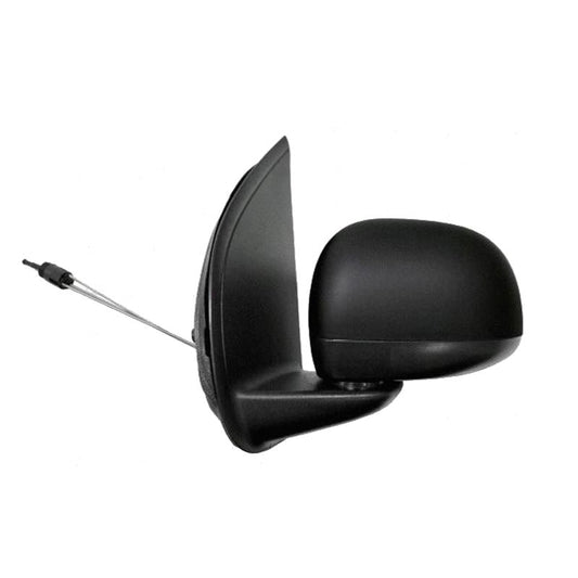 Fiat Panda 2012-2017 Cable Adjust Wing Door Mirror Black Cover Passenger Side