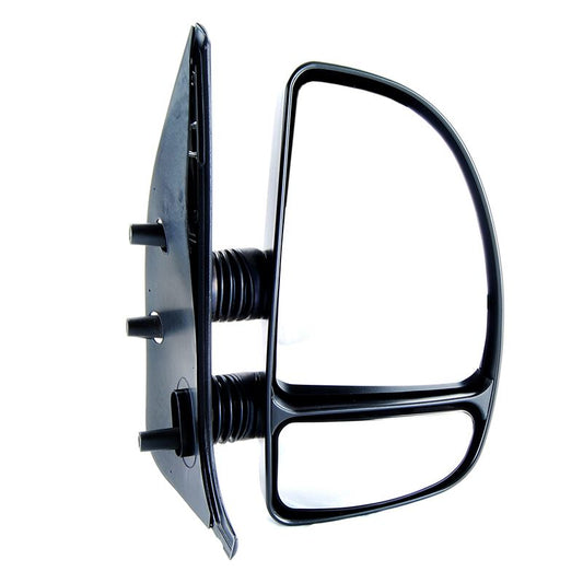 Peugeot Boxer Van 1998-2006 Manual Short Arm Black Wing Door Mirror Drivers Side