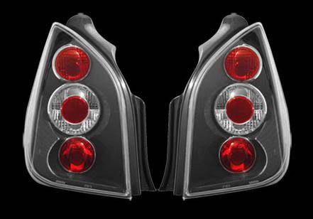CITROEN C2 2003-2010 REAR TAIL LIGHTS BLACK LEXUS PAIR
