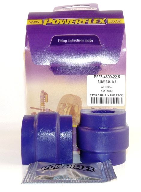 For BMW E46 3 Series 1999-2006 PowerFlex Rear Roll Bar Mounting Bush