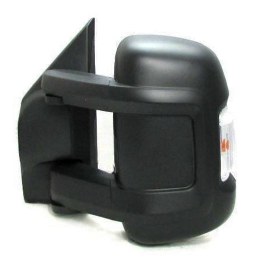 Fiat Ducato 2006-2023 Medium Arm Electric Black Wing Door Mirror Left Side