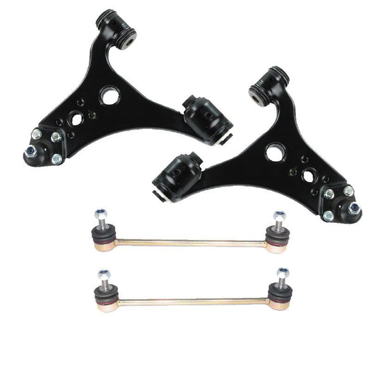 For Mercedes A-Class 2004-2012 Front Lower Wishbones Arms and Drop Links Pair