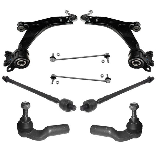 For Volvo V50 2004-2012 Front Lower Left and Right Wishbones Arms Kit