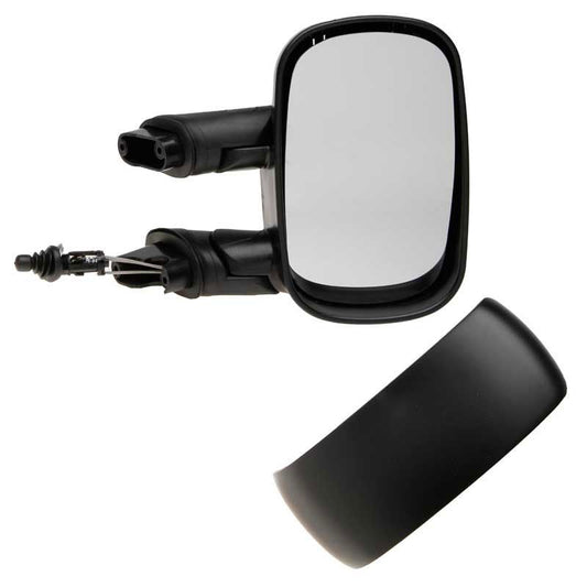 Fiat Doblo Mk1 2001-2010 Cable Adjust Black Cover Wing Door Mirror Drivers Side