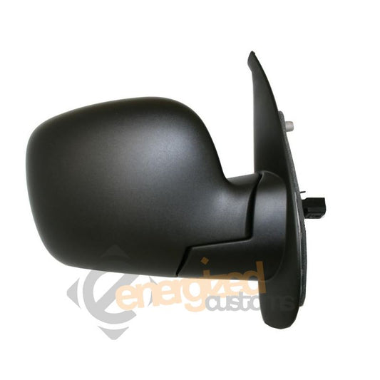 Renault Kangoo Van 9/2008-> Electric Wing Door Mirror Black Cover Drivers Side