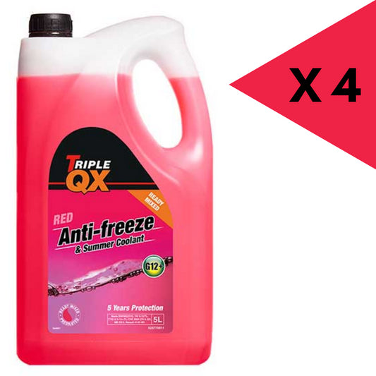 Triple QX Red Antifreeze Summer Coolant G12 Ready Mixed 20L 20 Litre