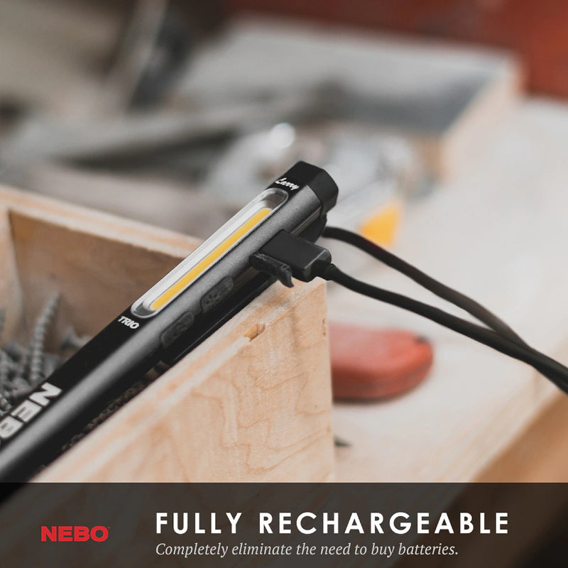 Nebo Trio Work Torch LED Pen Light Work Light Laser Rechargeable