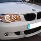 BMW 1 Series E87 5 Door Hatch 2004-3/2007 Chrome Angel Eyes Headlights Pair