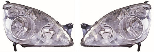 Honda CR-V 2004-2006 Headlights Headlamps 1 Pair O/S & N/S