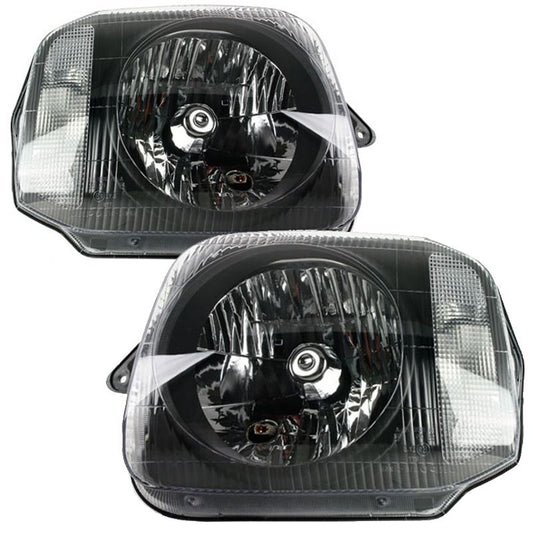 Suzuki Jimny 1998-2016 Black Headlights Headlamps Pair Left & Right