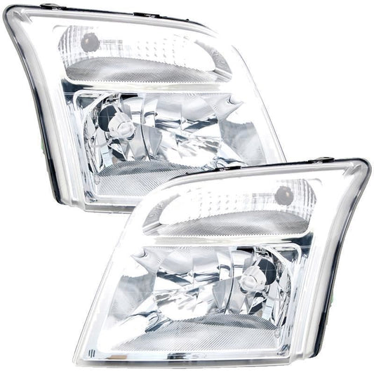 Ford Transit Connect 2002-> Headlights Headlamps 1 Pair O/S & N/S