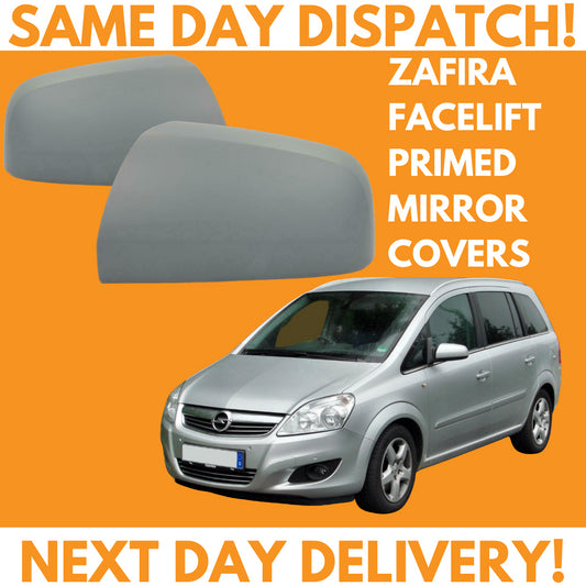 Vauxhall Zafira B MK2 2008-2014 Wing Mirror Covers Primed Left & Right Pair
