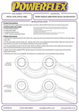 Land Rover Discovery 1 1989-1998 PowerFlex Front Arm Bush Caster Offset - 50mm