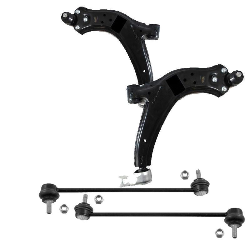 For Peugeot Partner 1996-2008 Front Lower Wishbones Arms and Drop Links Pair