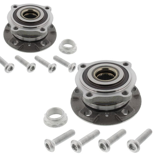 For BMW X6 E71, E72, F16, F86 2008-2018 Front Wheel Bearing Kits Pair