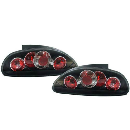 ROVER GROUP MGF  1996-2002 REAR TAIL LIGHTS BLACK LEXUS PAIR