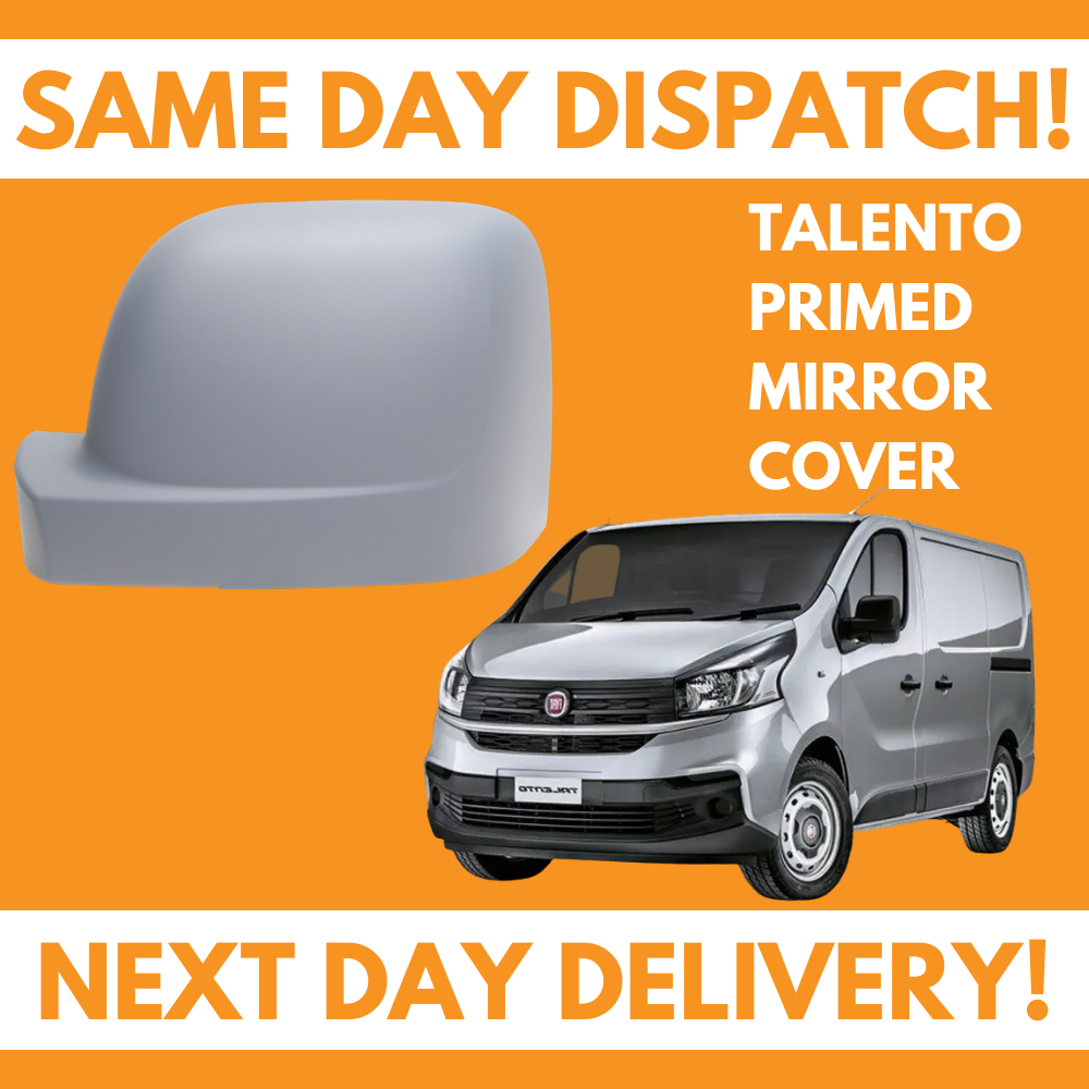 Fiat Talento 2014-2019 Wing Mirror Cover Primed Left Side