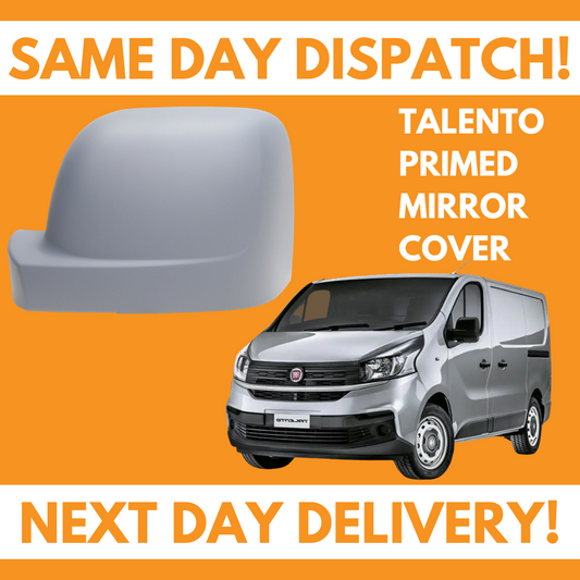 Fiat Talento 2014-2019 Wing Mirror Cover Primed Left Side