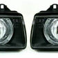 BMW 3 SERIES E36 SALOON & ESTATE 1990-1998 BLACK ANGEL EYES HEADLIGHTS PAIR