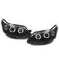 CITROEN C4  2004-2008 BLACK ANGEL EYES HEADLIGHTS PAIR